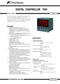 Thumbnail of document Data Sheet - PXH Temperature Controller